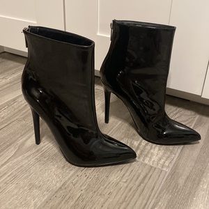 New vinyl heel booties